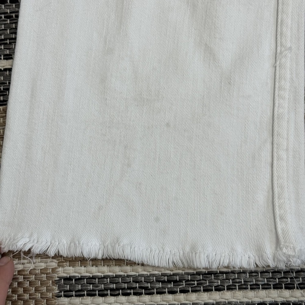 McGuire Jeans Women's‎ White Straight Leg Jeans Frayed Hem Denim Damn Fine Sz 26 - Picture 11 of 16